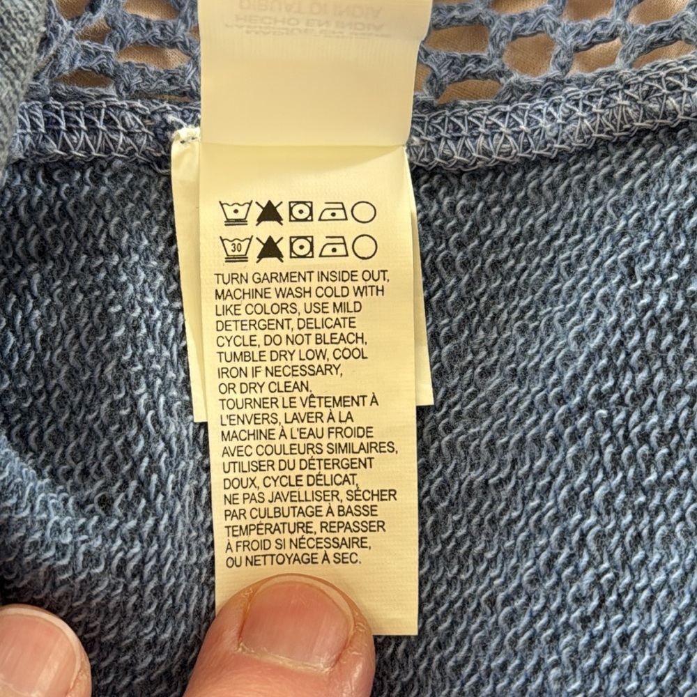 Lucky Brand Lucky Lotus Floral French Terry Top - Picture 15 of 15